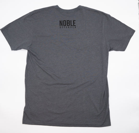 Noble Defender Crown Logo Gray T-Shirt