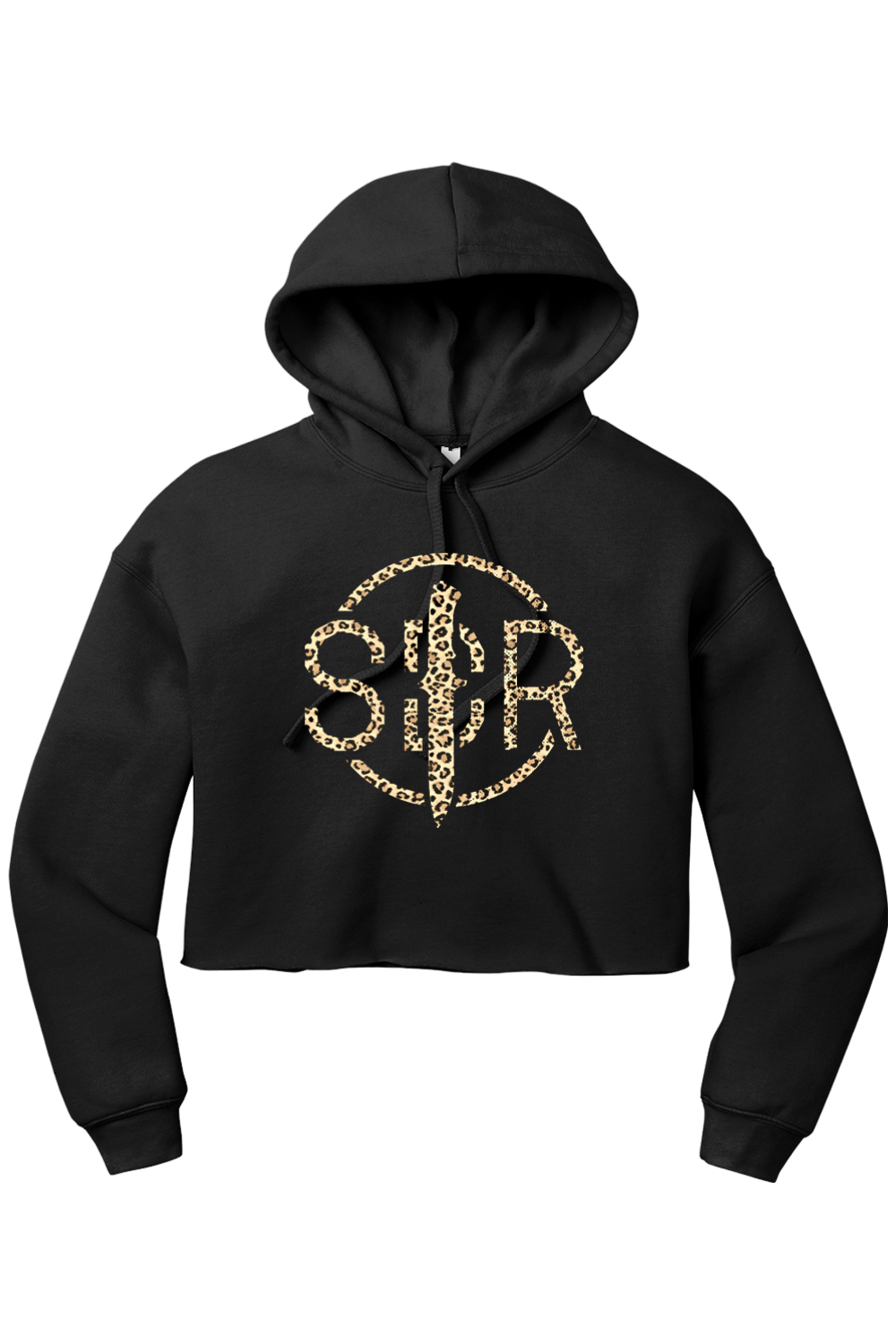 SDR Blade Leopard Women’s Cropped Fleece Hoodie
