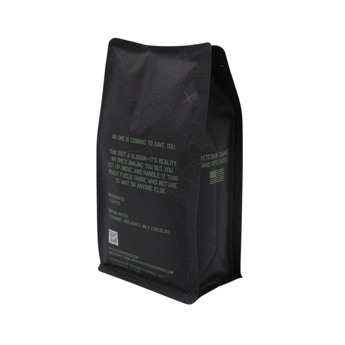 Condition Black Coffee bag back view – No One’s Coming to Save You design