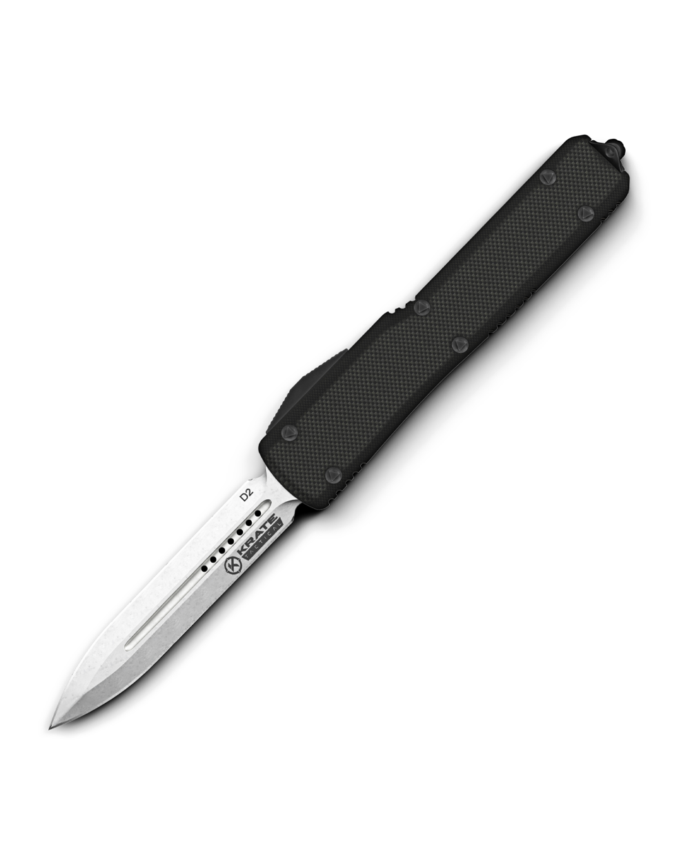 KRATE Tactical Black Double Edge &quot;Ghost&quot; OTF Knife