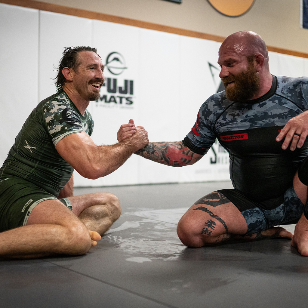 Tim Kennedy and Patrick Miller at Gracie Humaita Cedar Park