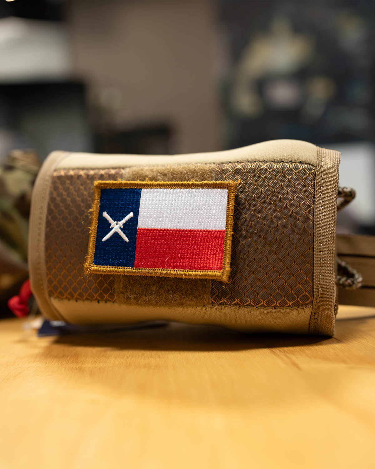 Texas Flag Crossed Knives Patch