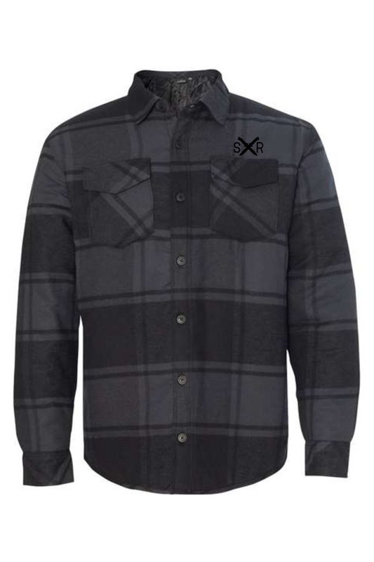 SxR Men's Quilted Flannel Shirt Jacket