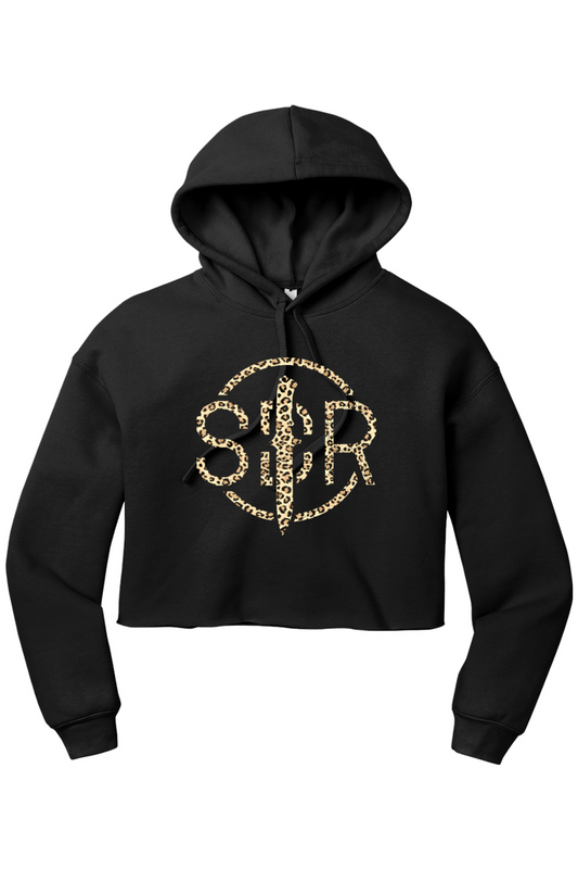 SDR Blade Leopard Women’s Cropped Fleece Hoodie