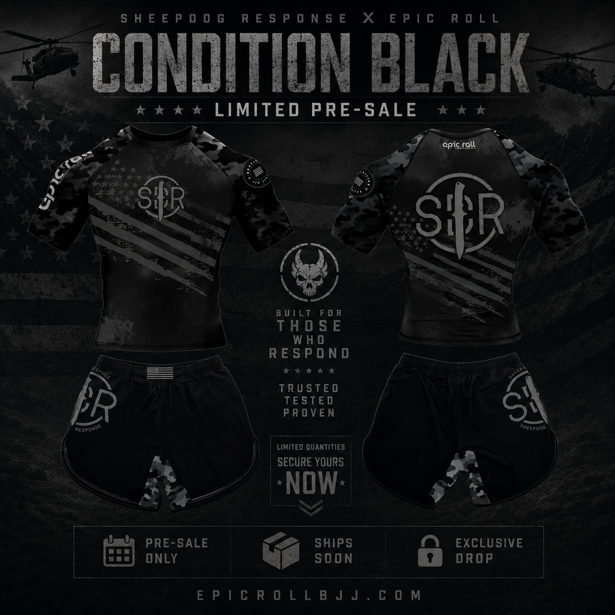Sheepdog Response x Epic Roll “Condition Black” Rash Guard (Limited Pre-Sale)
