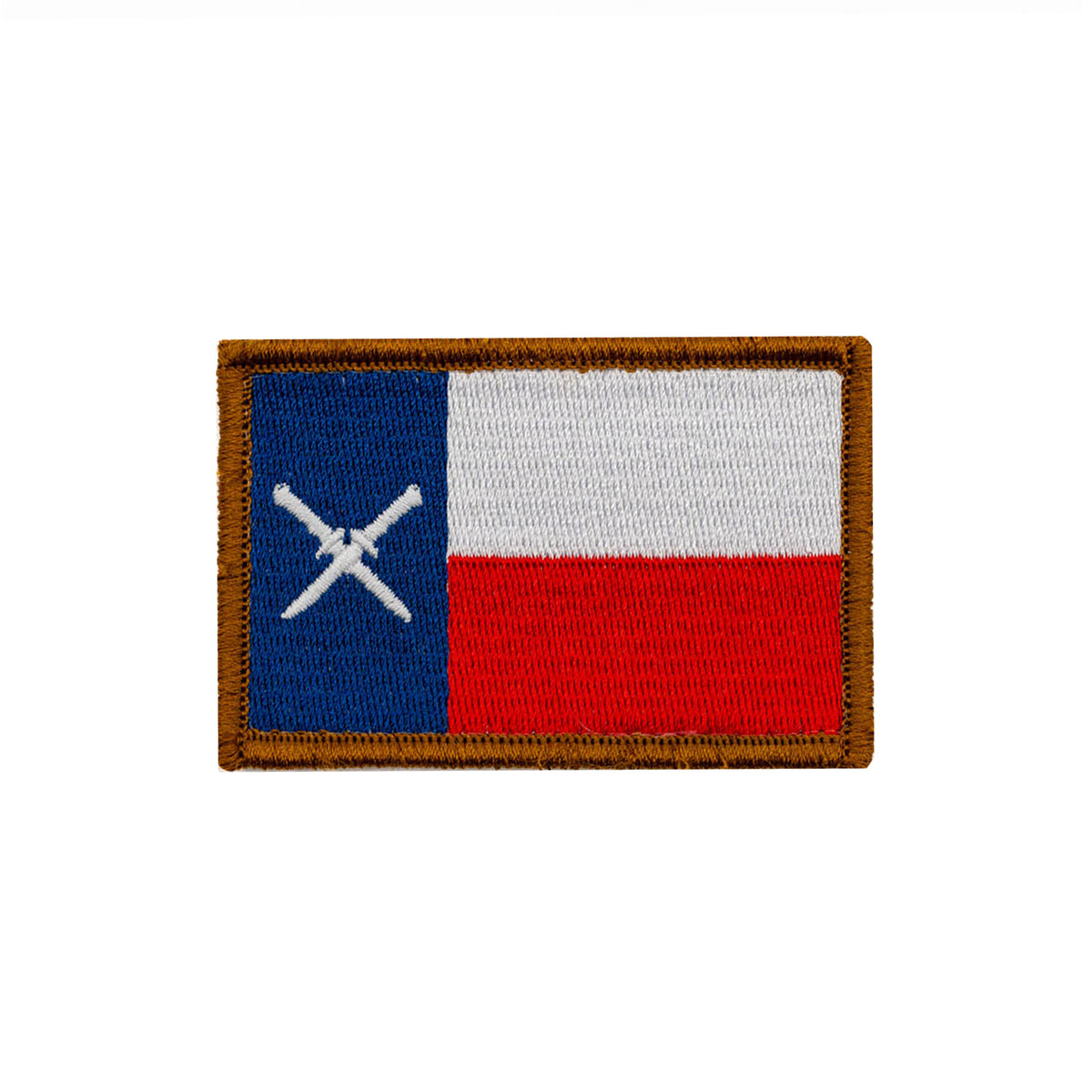 Texas Flag Crossed Knives Patch