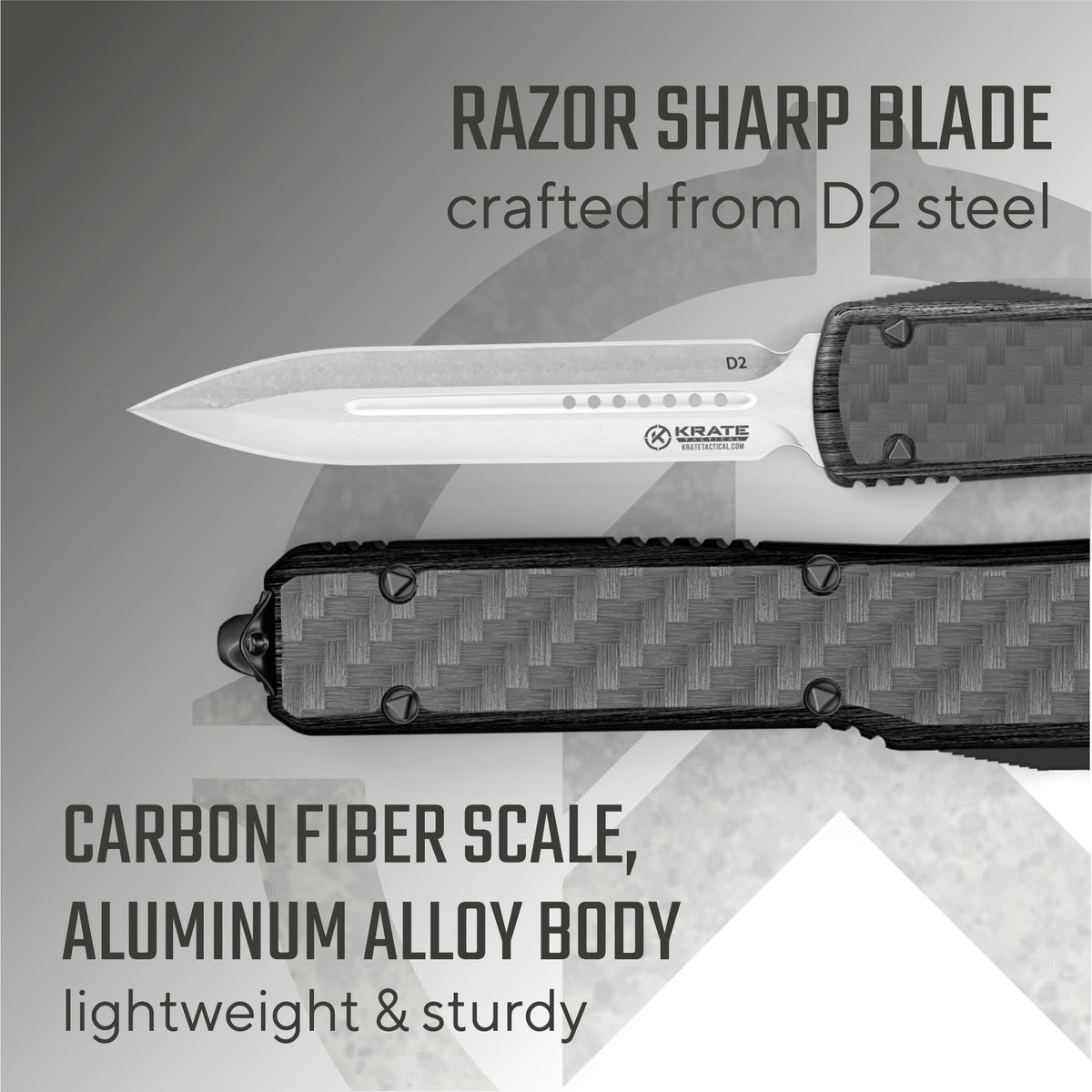 KRATE Carbon Fiber PARALLAX OTF Knife