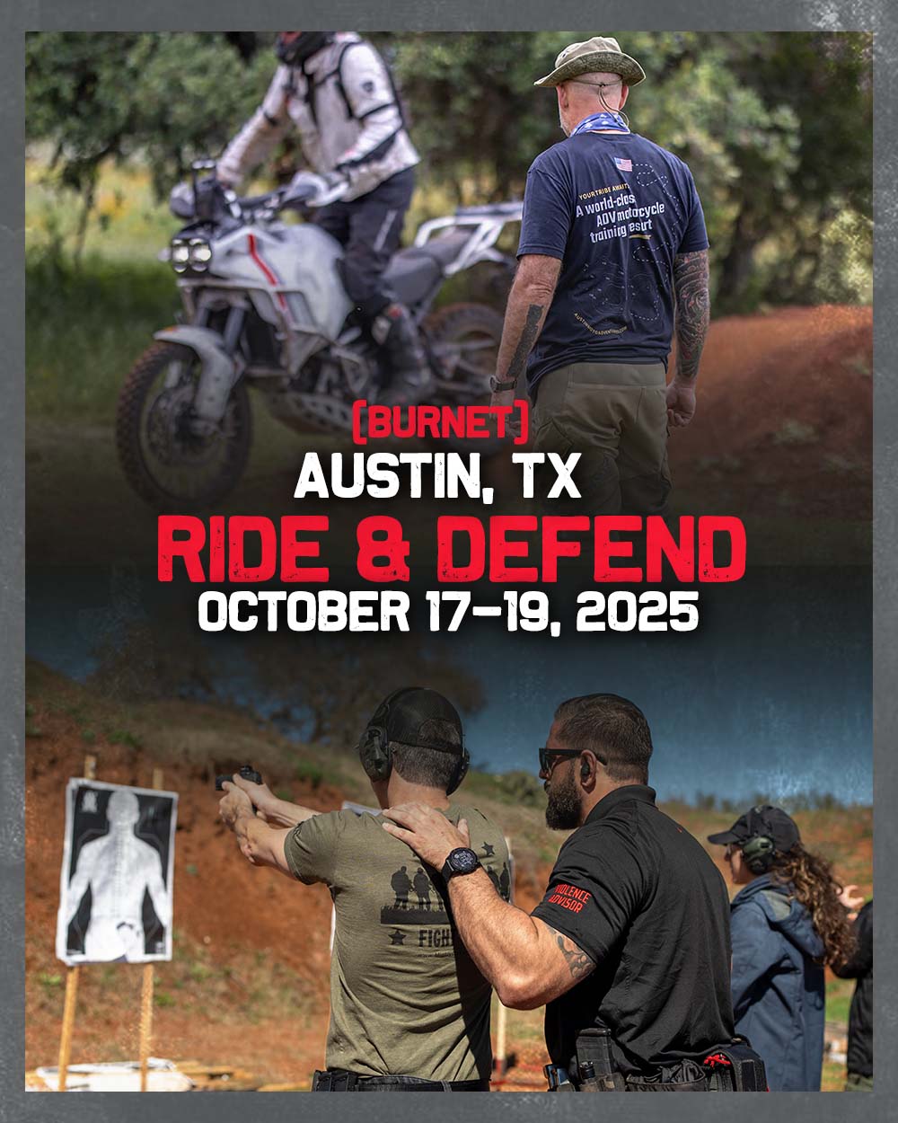 Austin, TX (Burnet) - Ride And Defend (October 17-19, 2025)