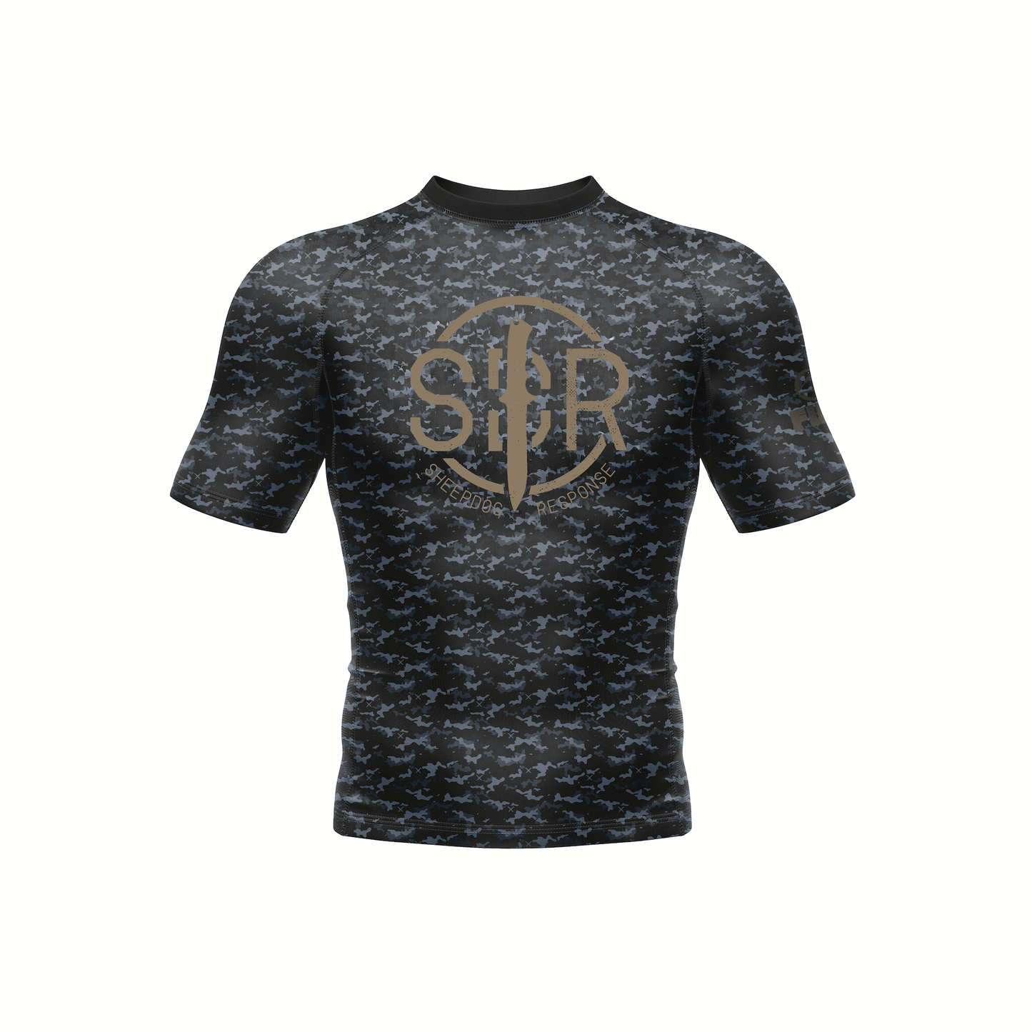 sdr-black-camo-blade-logo-rash-guard-fuji-front-view