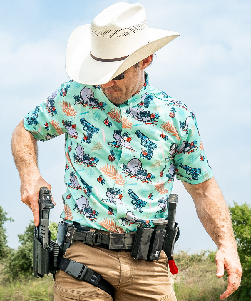 Tactical Hippo Hawaiian Shirt