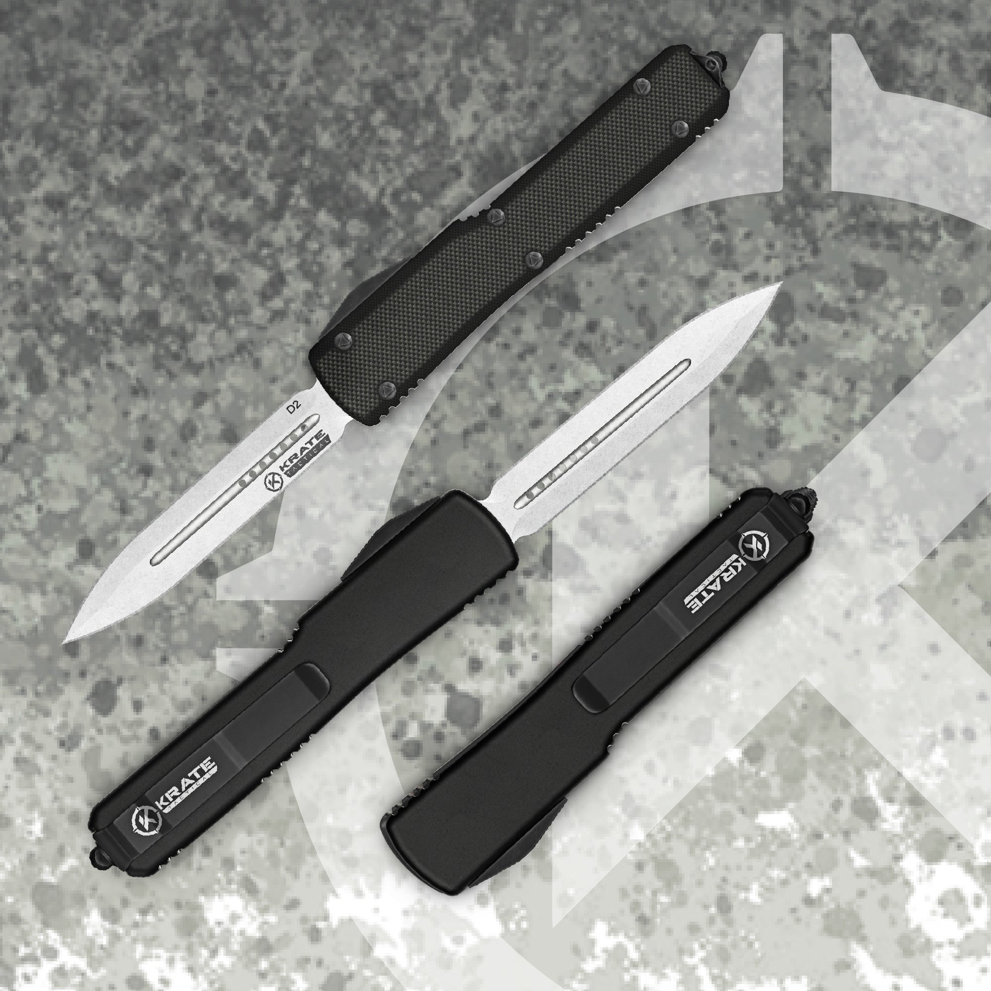 Tactical Double Edge OTF Knives